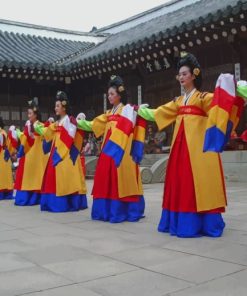 Dancing Culture In Korean House Paint By Numbers