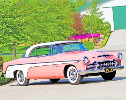 Orange Desoto Firedome Car paint by numbers