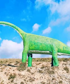 Dinosaur Statue In Spain paint by numbers