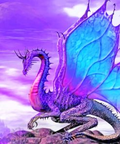 Dragon The Dream Of Violet Princess paint by numbers