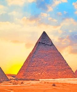 Egypt Giza Pyramids paint by numbers