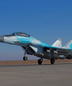 Fighter Airplane Mikoyan Mig35 Takeoff Russia paint by numbers