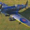 Fighter Airplane Super marine Spitfire RAF British paint by numbers