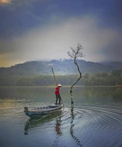 Fisherman In Asia paint by numbers