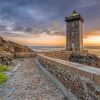 France Sunrise In Coast Lighthouse paint by numbers