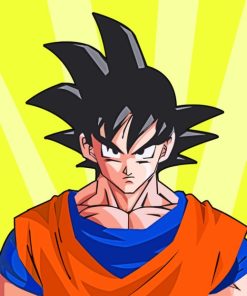 Goku Dragon Ball Z paint by numbers