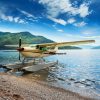 White Seaplane In Italy Lake paint by numbers