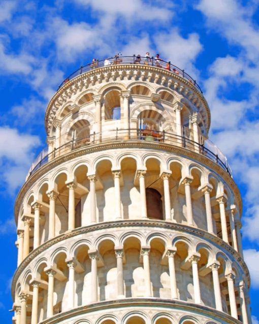 Italy Pisa Tower Monument paint by numbers