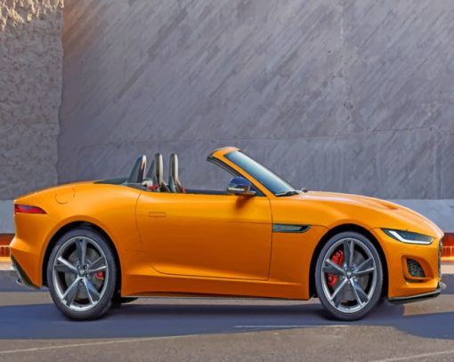 Jaguar F Type Convertible paint by numbers