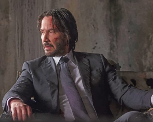 John Wick Movie paint by numbers