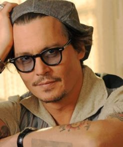 Johnny Depp With Glasses paint by numbers