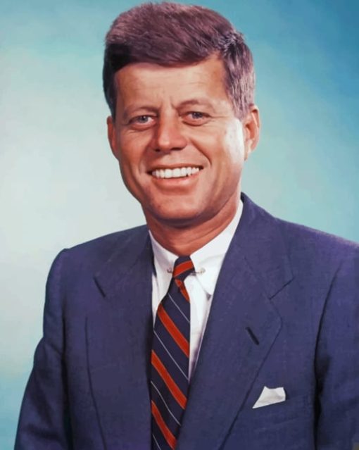 John F Kennedy paint by numbers