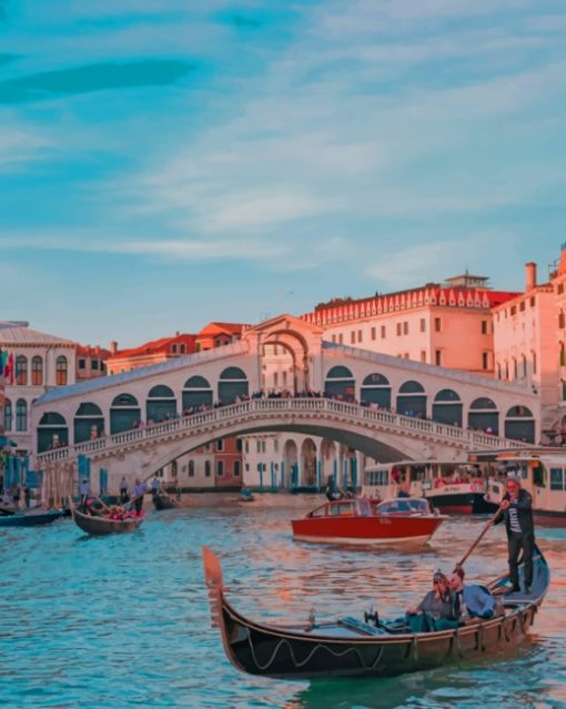 Rialto Bridge Italy paint by numbers