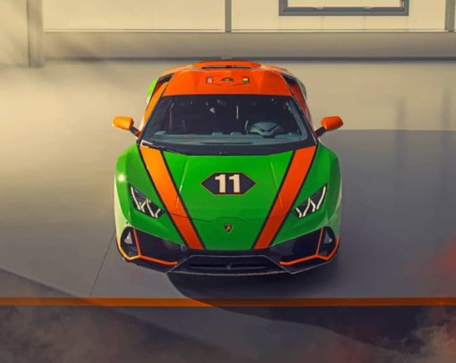 Lamborghini Huracan Evo gt paint by numbers