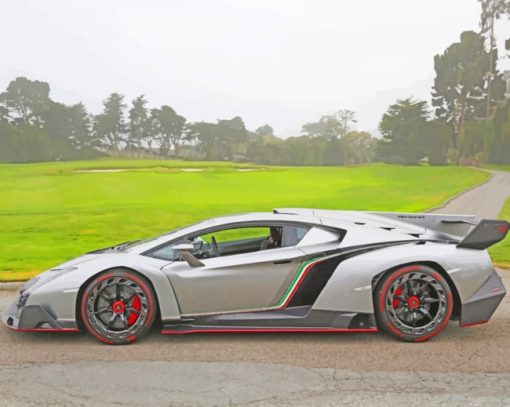 Lamborghini Veneno Car paint by numbers