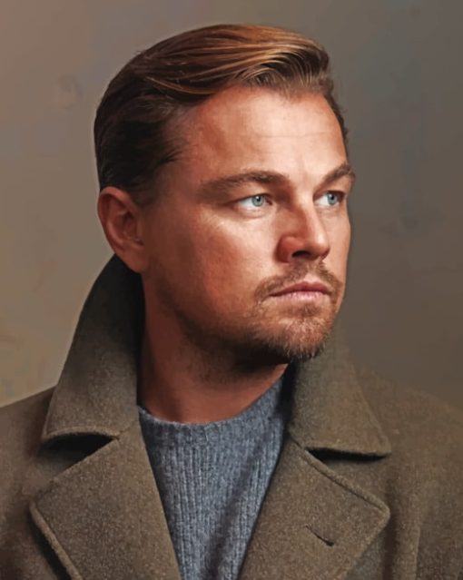 Actor Leonardo DiCaprio paint by numbers