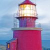 Lighthouse Building On Rocks paint by numbers