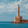 Lighthouse With Sea Boat In Egypt paint by numbers