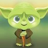 Green Master Yoda paint by numbers