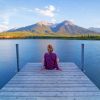 Meditating Girl On The Pier Paint By Numbers