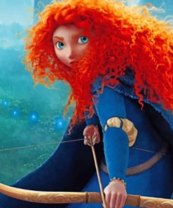 Merida Brave Cartoon Hero paint by numbers