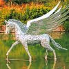 Metal Horse Statue paint by numbers