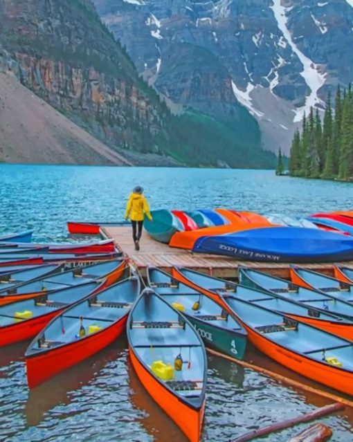 Moraine Lake Park Canada paint by numbers