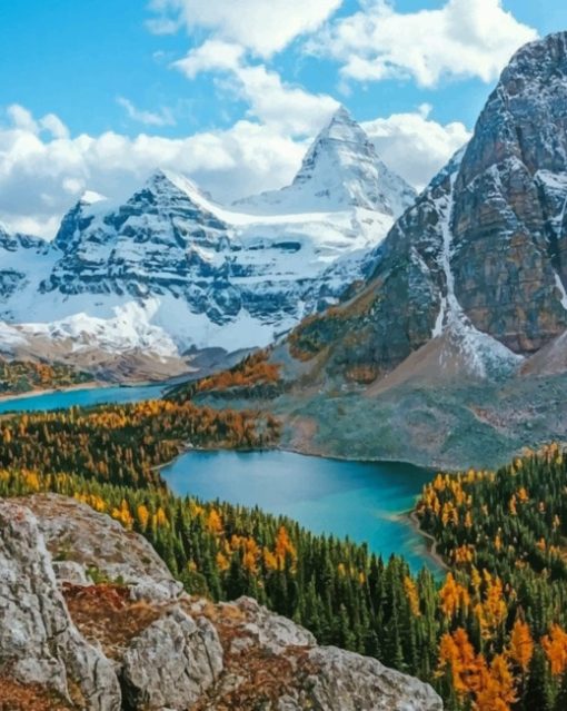 Mount Assiniboine Provincial Park paint by numbers