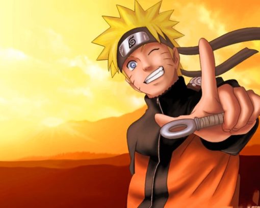 Ninja Master Naruto Uzumaki paint by numbers