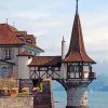 Oberhofen Castle Switzerland paint by numbers