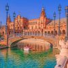 Plaza De España Spain paint by numbers