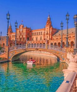 Plaza De España Spain paint by numbers