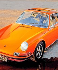 Porsche Retro Car paint by numbers