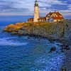 Portland Head Light paint by numbers