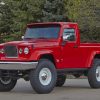 Red Jeep J12 Concept Car paint by numbers