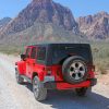 Red Jeep Wrangler In Nevada paint by numbers