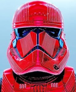 Red Sith Trooper paint by numbers