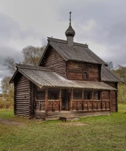 Russia Temple Church Novgorod Museum paint by numbers