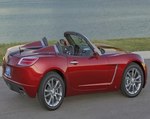 Saturn Sky Turbo Car paint by numbers