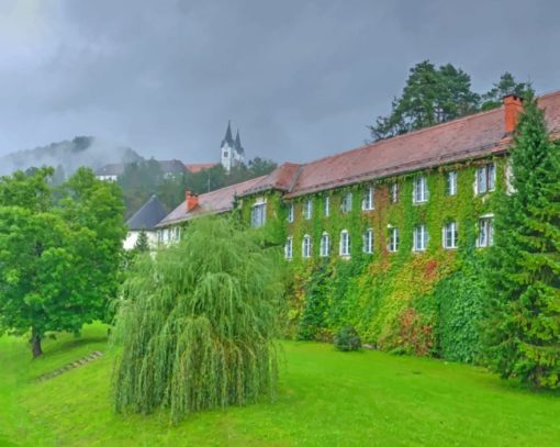 Slovenia Nazarje Vrbovec Castle paint by numbers