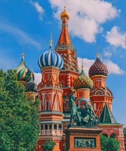 St. Basil's Cathedral Russia paint by numbers