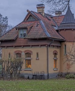 Stockholm Sweden Houses Mansion paint by numbers