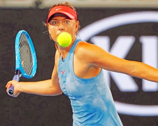 Tennis Player Maria Sharapova paint by numbers