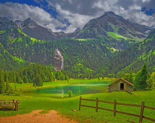 The Alps in Bern Paint By Numbers