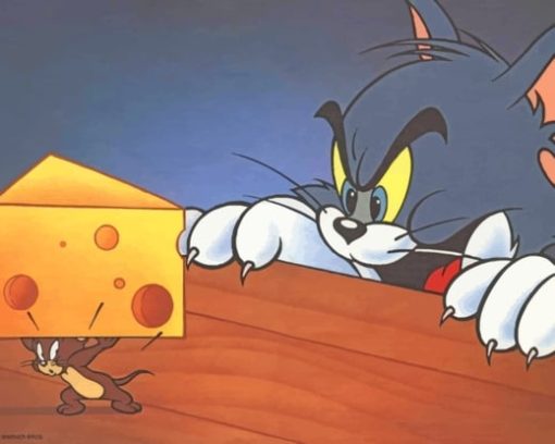 Tom And Jerry Cartoon paint by numbers