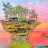 Turnip Rock In Michigan paint by numbers