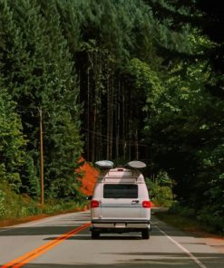 Van Driving Through Mountains paint by numbers