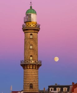 Warnemunde Rostock Lighthouse Paint By Numbers