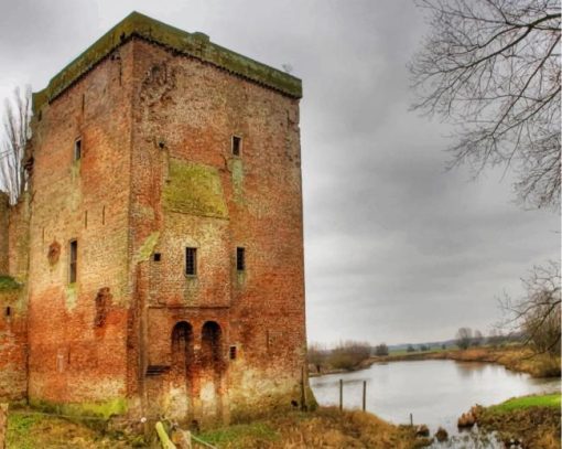 Water Castle Polder Stock paint by numbers