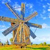 Windmill In Farmlands paint by numbers